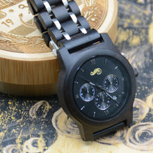 Load image into Gallery viewer, Fathom Deep - Ebony Wood Watch