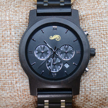 Load image into Gallery viewer, Fathom Deep - Ebony Wood Watch