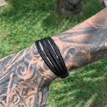 Load image into Gallery viewer, Black Anchor Bracelet