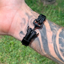 Load image into Gallery viewer, Black Anchor Bracelet