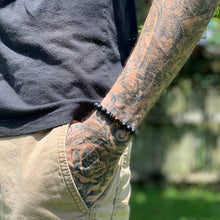 Load image into Gallery viewer, Bokeelia // Black Wood & Amber Bead Bracelet