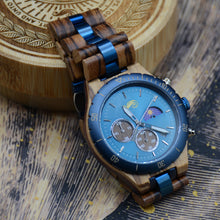Load image into Gallery viewer, Gulfdream - Zebra Wood Watch
