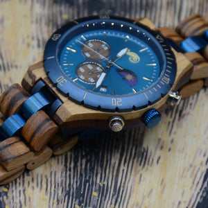 Gulfdream - Zebra Wood Watch